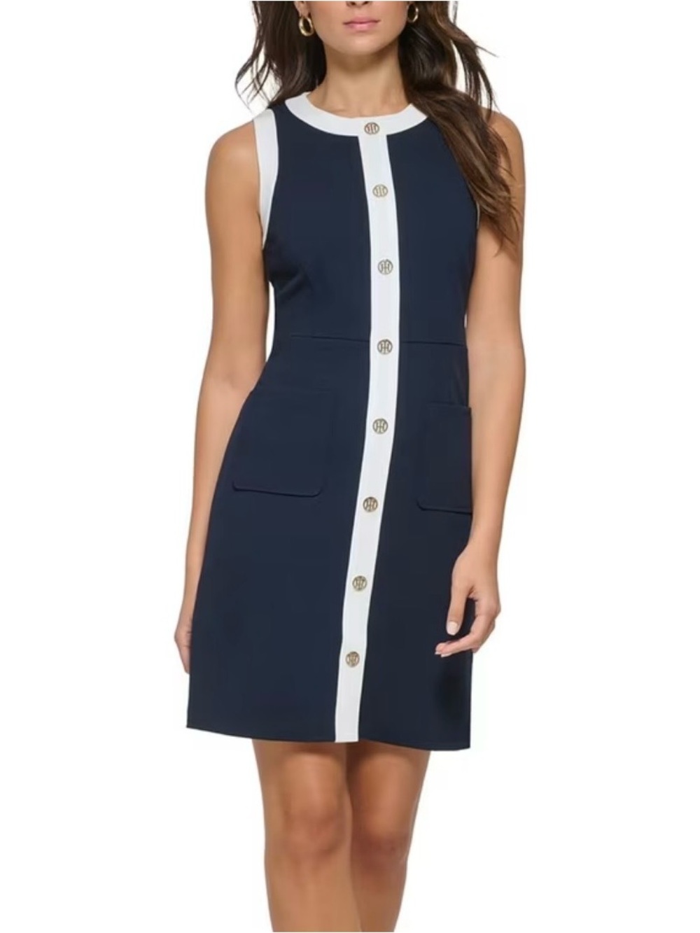 TOMMY HILFIGER Women’s Sleeveless Work Sheath Dress | Size 12